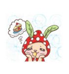 Strawberry matcha bunny's life（個別スタンプ：10）