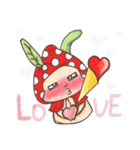 Strawberry matcha bunny's life（個別スタンプ：13）
