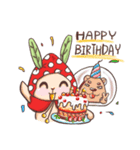 Strawberry matcha bunny's life（個別スタンプ：33）
