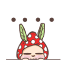 Strawberry matcha bunny's life（個別スタンプ：40）