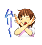 ジト目の女の子（個別スタンプ：2）