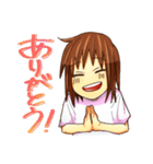 ジト目の女の子（個別スタンプ：3）