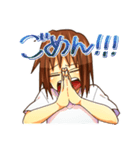 ジト目の女の子（個別スタンプ：4）