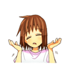 ジト目の女の子（個別スタンプ：13）