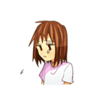 ジト目の女の子（個別スタンプ：24）