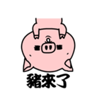 Pink pig coming！（個別スタンプ：4）