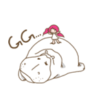 Dou Zi Round and girl iki（個別スタンプ：16）