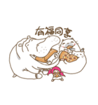 Dou Zi Round and girl iki（個別スタンプ：34）