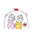 ねことうさぎととり（個別スタンプ：19）
