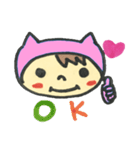 ぞっこんのピンクちゃん（個別スタンプ：35）