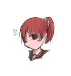 美少女一つめだまスタンプ（個別スタンプ：5）