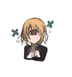 美少女一つめだまスタンプ（個別スタンプ：34）