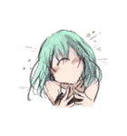 美少女一つめだまスタンプ（個別スタンプ：38）