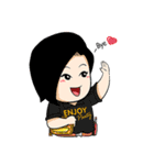 Pretty fat girl and very rich（個別スタンプ：6）