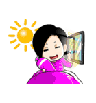 Pretty fat girl and very rich（個別スタンプ：14）