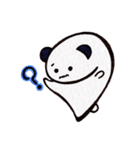 耳だけが黒くなったシロクマちゃん（個別スタンプ：5）