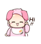 Pink Bunny Kid（個別スタンプ：1）