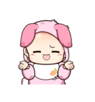 Pink Bunny Kid（個別スタンプ：10）