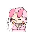 Pink Bunny Kid（個別スタンプ：34）