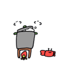 ちいさなカニのしおまねき（個別スタンプ：18）