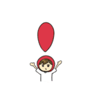 かぶりもの女子の日常（個別スタンプ：9）