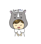 かぶりもの女子の日常（個別スタンプ：21）