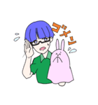 めがね君のパペットスタンプ（個別スタンプ：4）