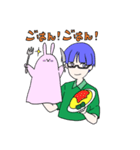 めがね君のパペットスタンプ（個別スタンプ：10）