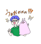 めがね君のパペットスタンプ（個別スタンプ：15）