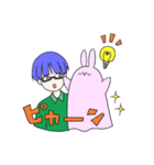 めがね君のパペットスタンプ（個別スタンプ：19）