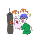 めがね君のパペットスタンプ（個別スタンプ：22）