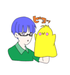 めがね君のパペットスタンプ（個別スタンプ：38）