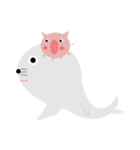 Pigs and seals（個別スタンプ：1）