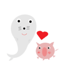 Pigs and seals（個別スタンプ：6）