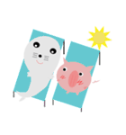Pigs and seals（個別スタンプ：9）