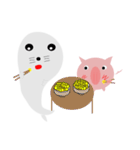 Pigs and seals（個別スタンプ：12）