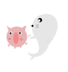 Pigs and seals（個別スタンプ：15）