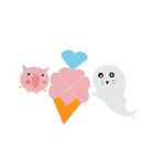 Pigs and seals（個別スタンプ：24）