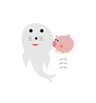 Pigs and seals（個別スタンプ：35）