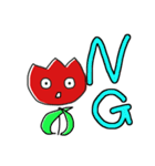 チューリップのイラスト（個別スタンプ：5）