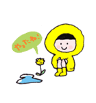 レインコートちゃん（個別スタンプ：11）