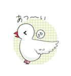 まったり 白文鳥（個別スタンプ：11）