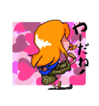 青いパーカーの女の子（個別スタンプ：21）