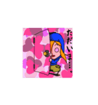 青いパーカーの女の子（個別スタンプ：22）