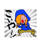 青いパーカーの女の子（個別スタンプ：25）