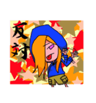 青いパーカーの女の子（個別スタンプ：39）
