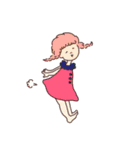 みつあみとおともだちのスタンプ（個別スタンプ：12）