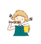 みつあみとおともだちのスタンプ（個別スタンプ：36）