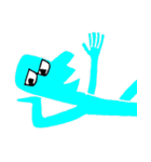 color humans（個別スタンプ：3）