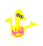 color humans（個別スタンプ：4）